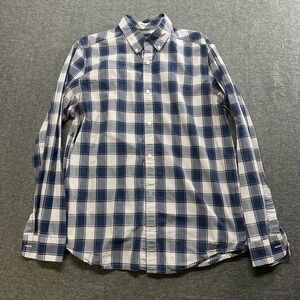 Gap‎ men's button shirt size large blue plaid